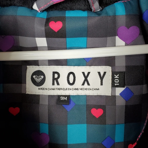 Roxy Sweet Pea One Piece Snowsuit Size  9M NWT Pink Plaid - Picture 2 of 16